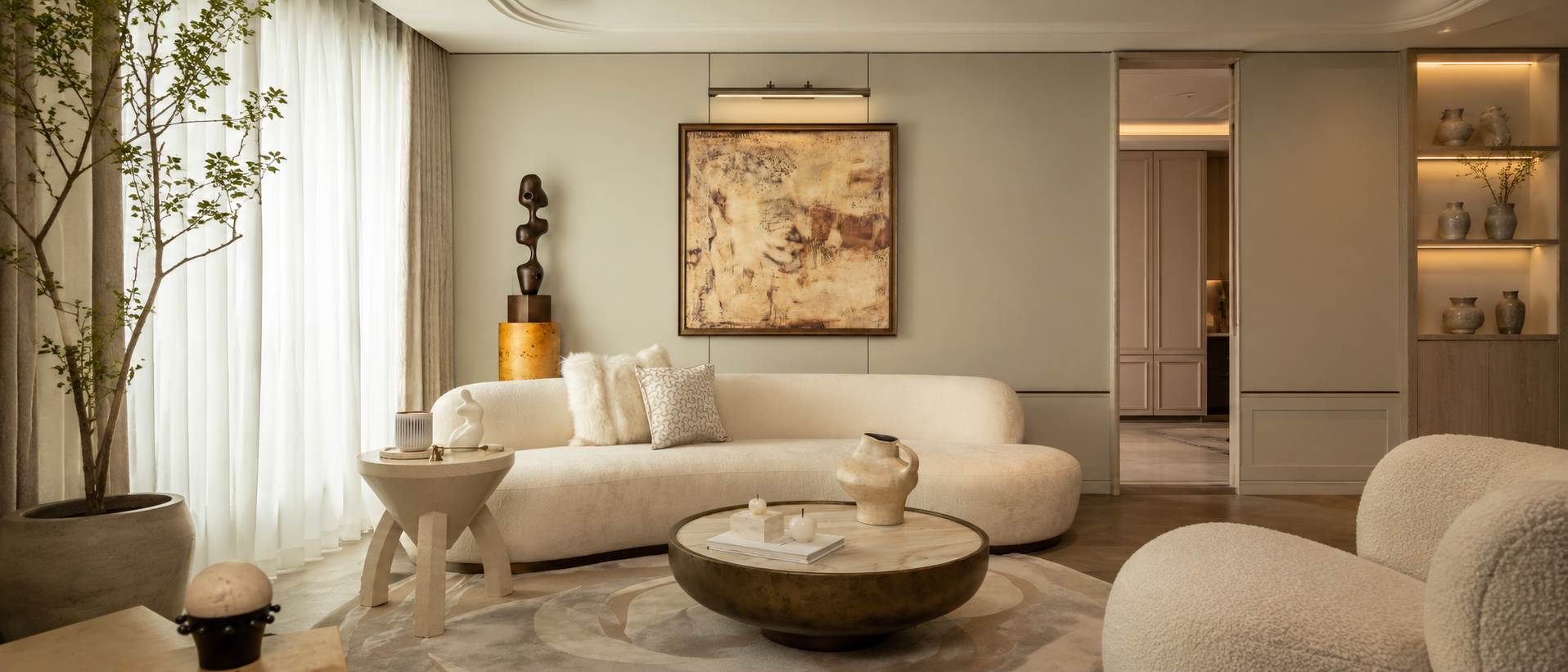 Soft home textiles and layered textures