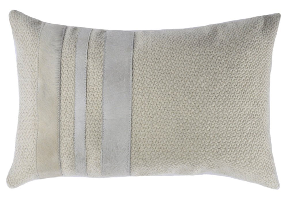 Cowhide Stripe Accent Pillow - Image 2